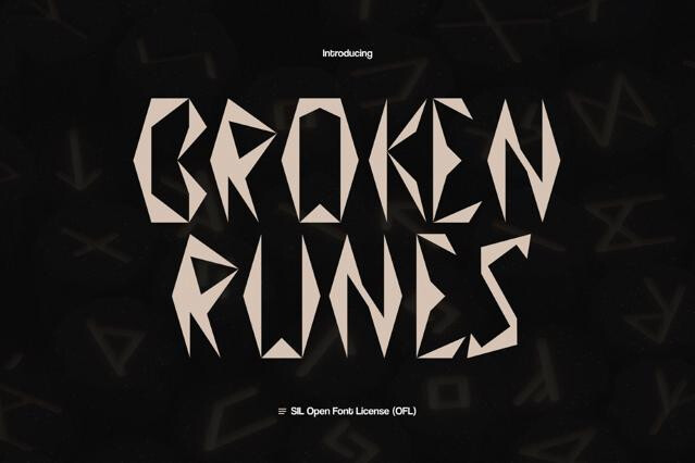 Broken Runes Font