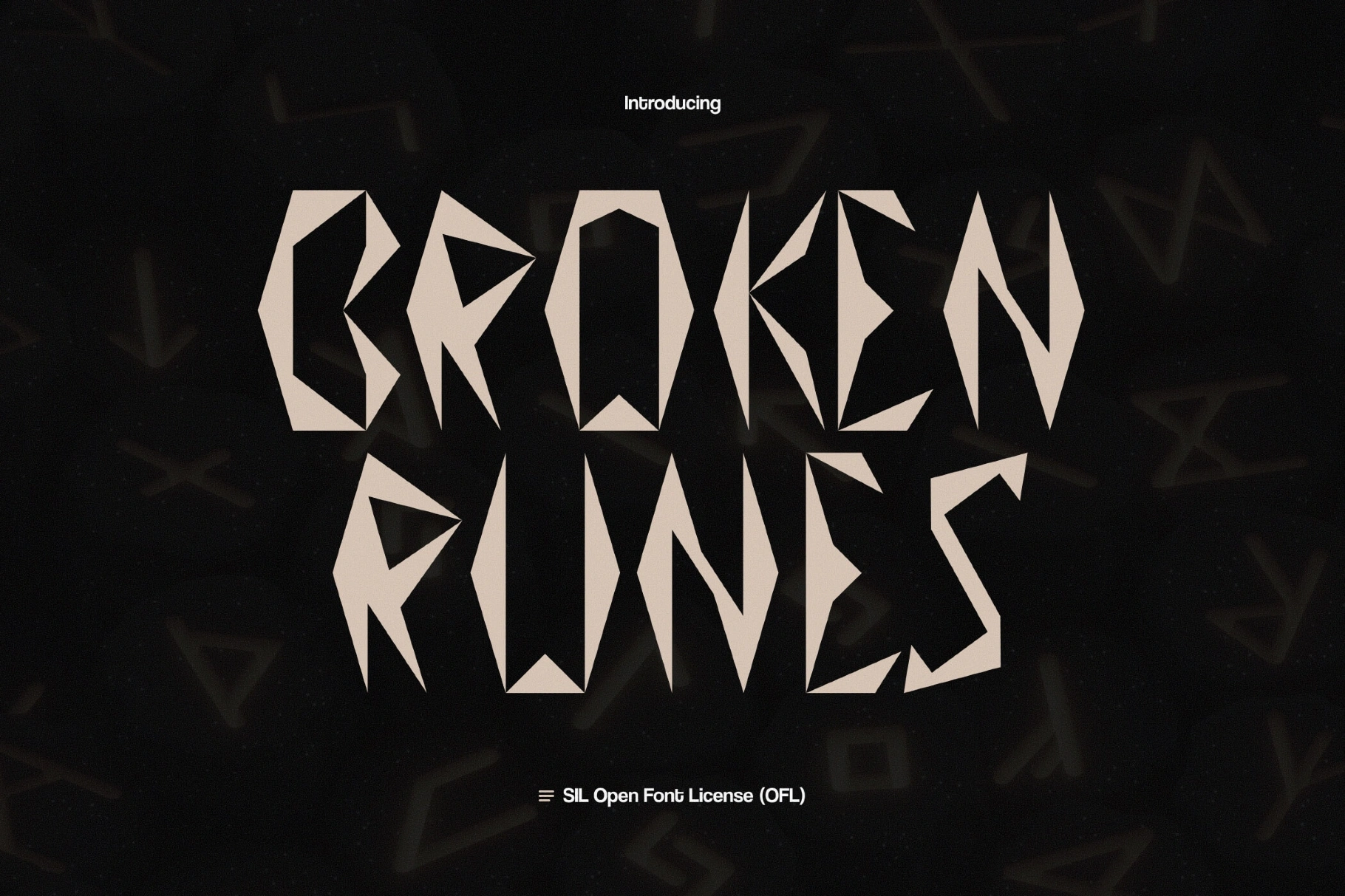 Broken Runes Font