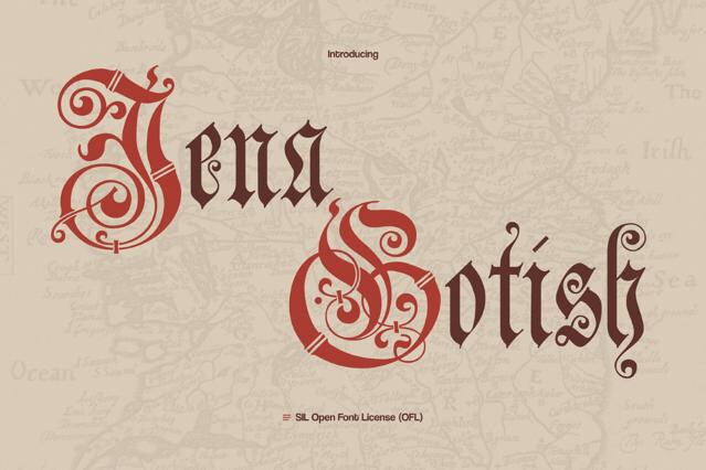 Jena Gothic Font