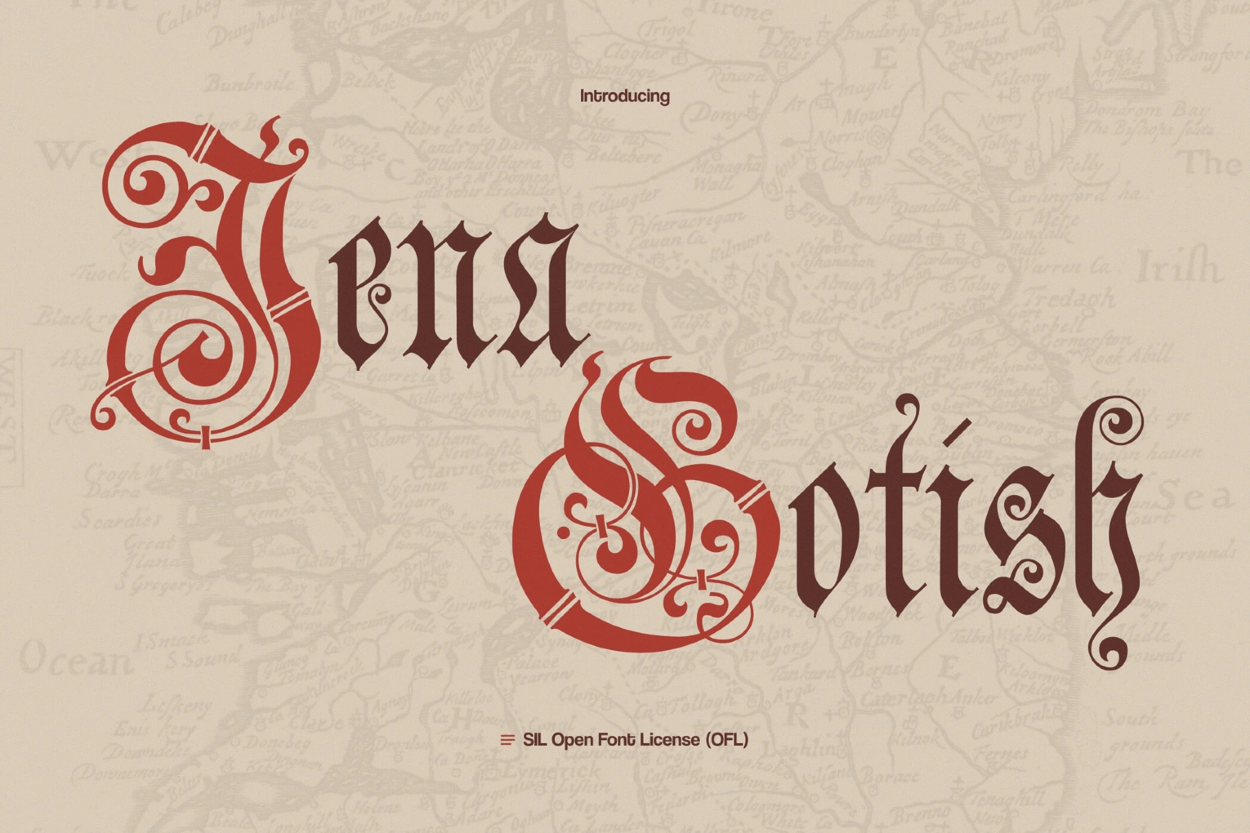 Jena Gothic Font