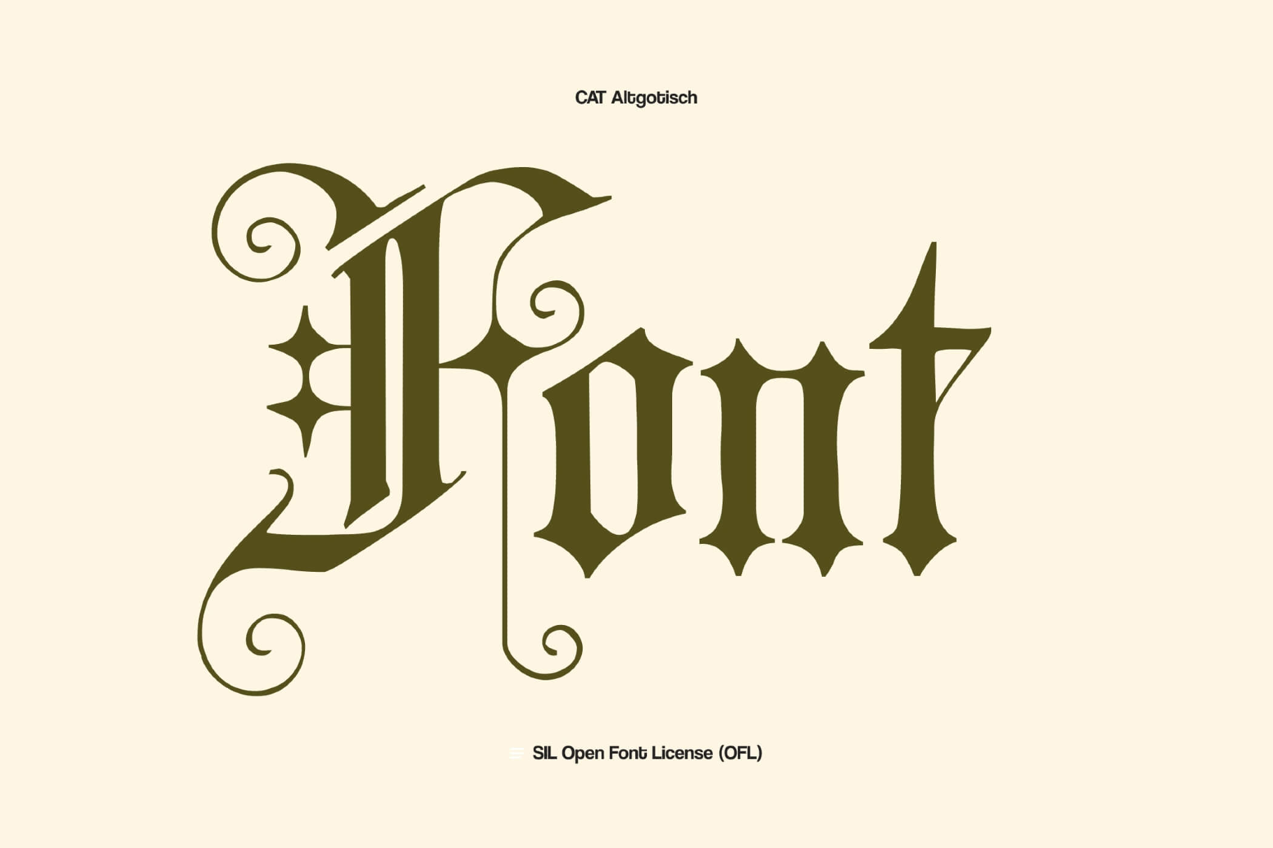 Altgotisch Blackletter Font