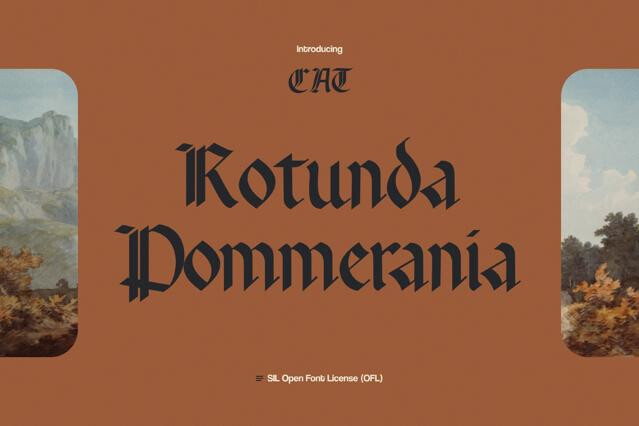 Rotunda Pommerania — Blackletter Font