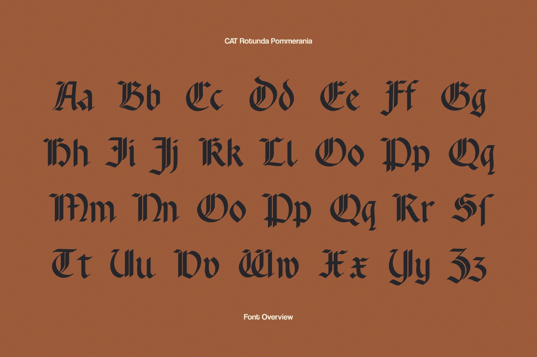 Rotunda Pommerania — Blackletter Font