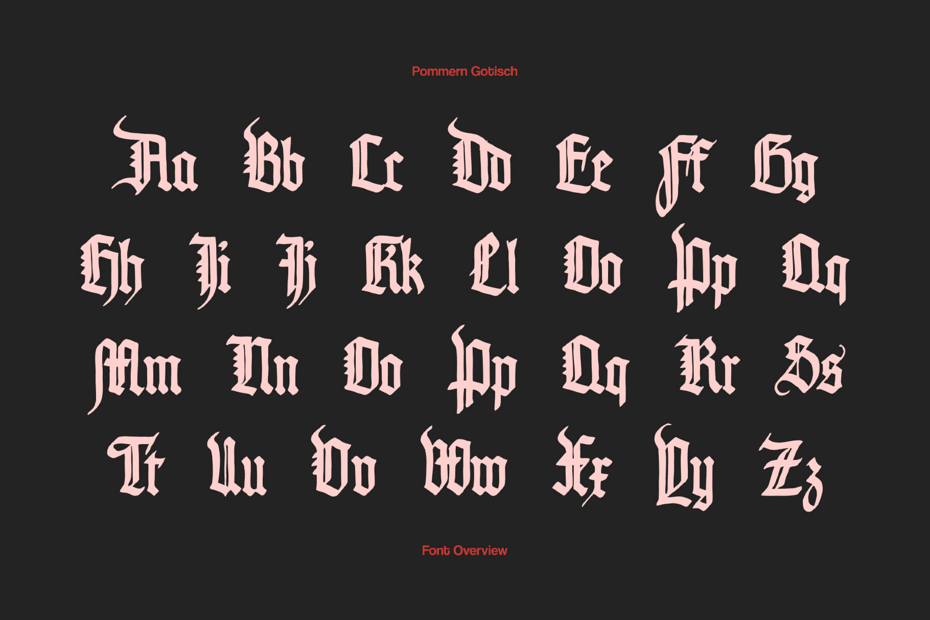 Pommern Gothic Font