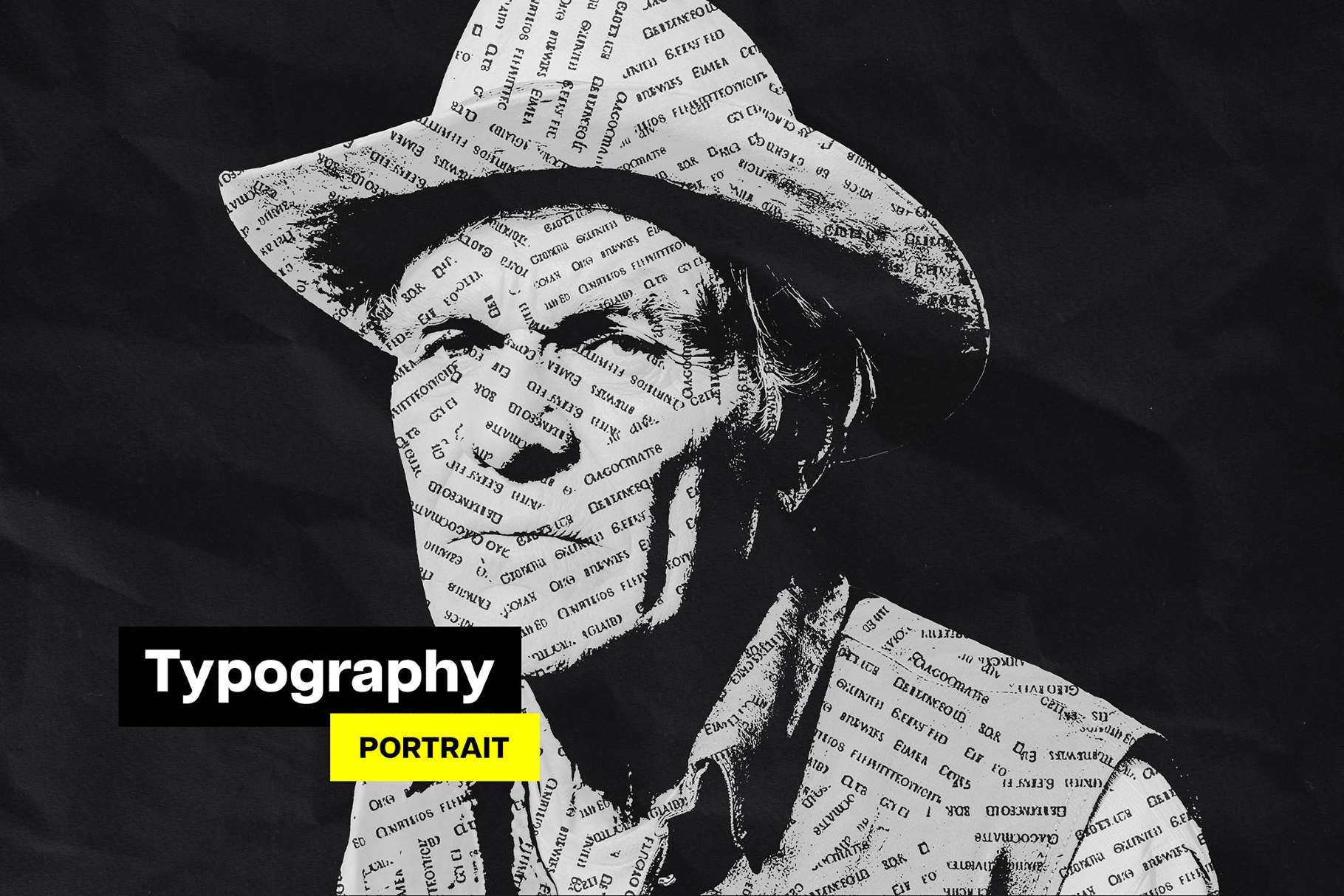 Typography Portrait Photo Effect