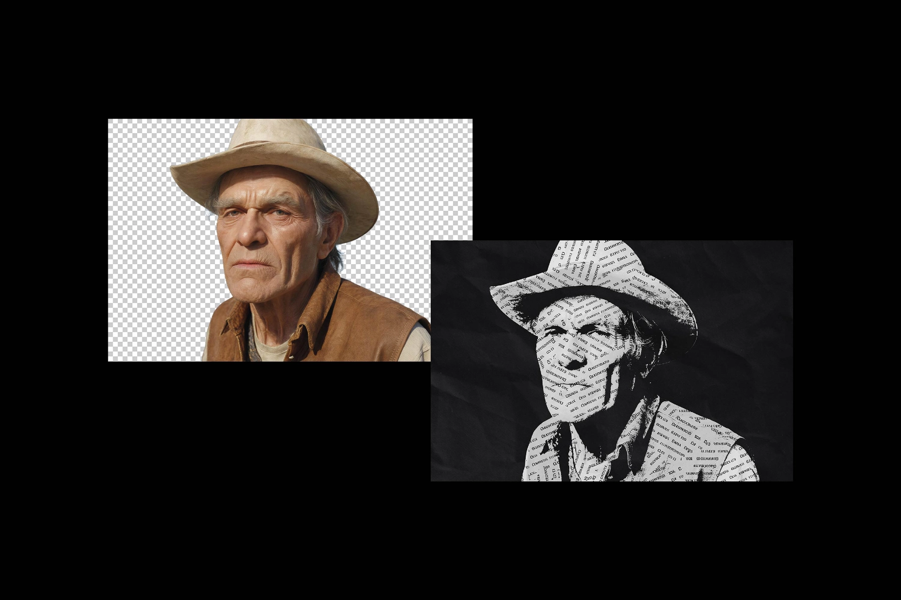 Typography Portrait Photo Effect