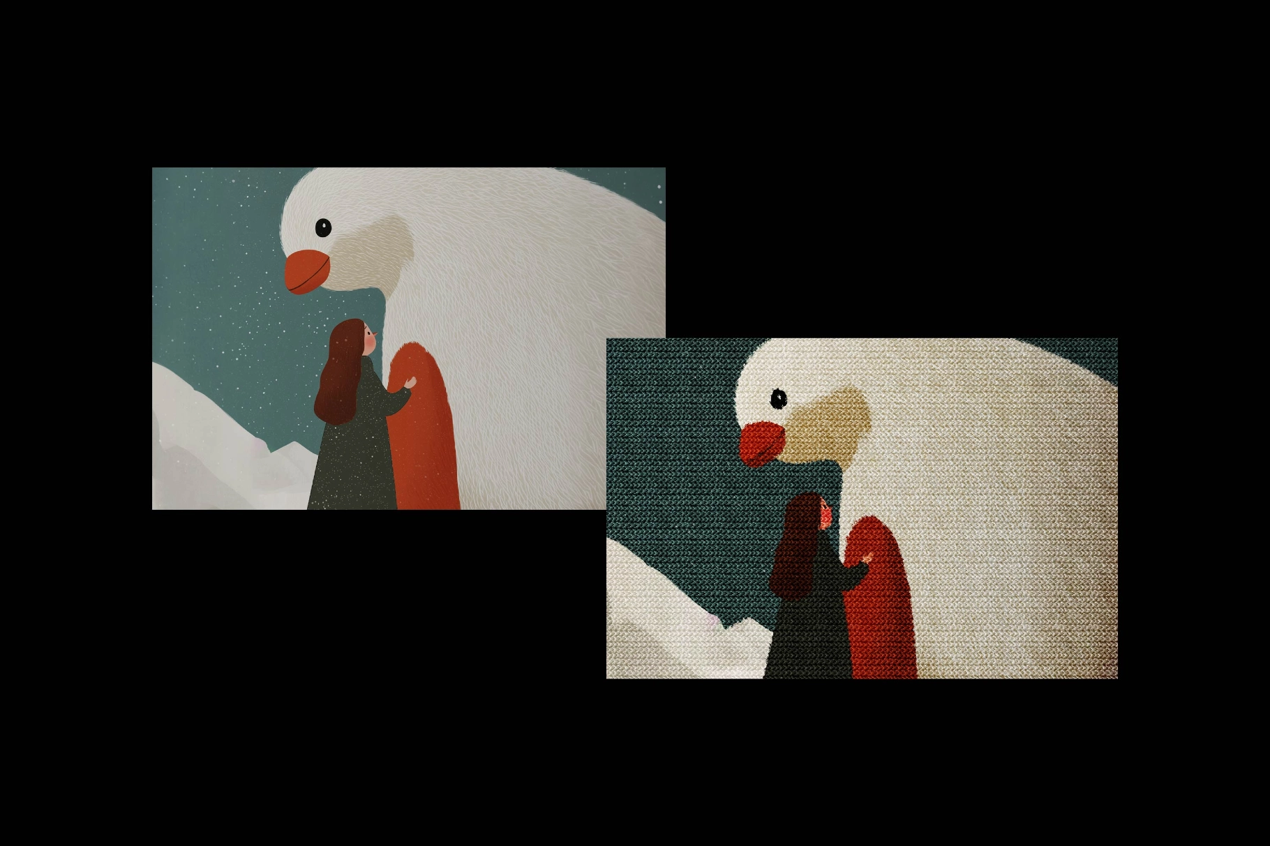 Knitted Photo Effect