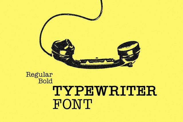 Typewriter Font