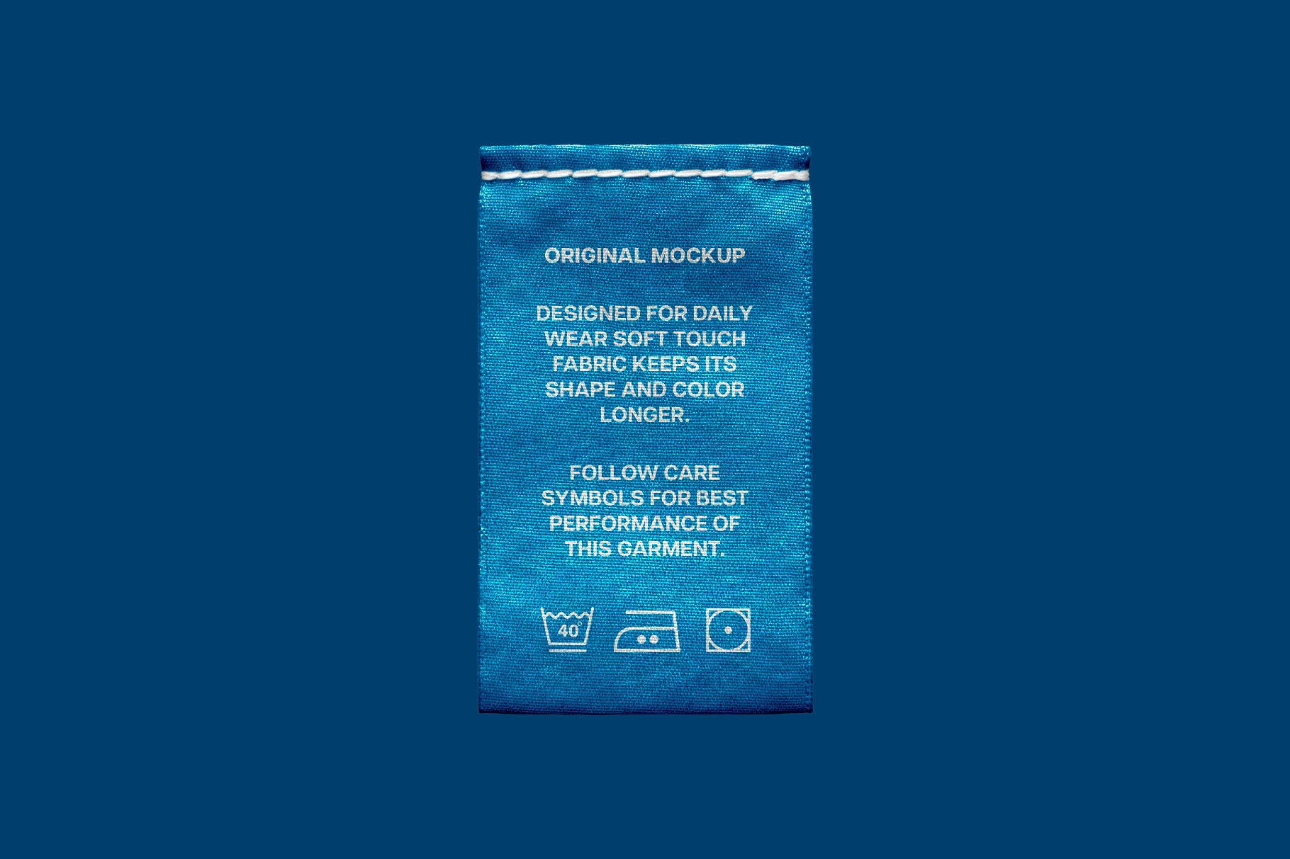 Vertical Clothing Tag Mockup