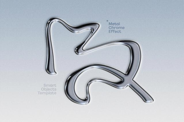 Chrome Text & Logo Effect