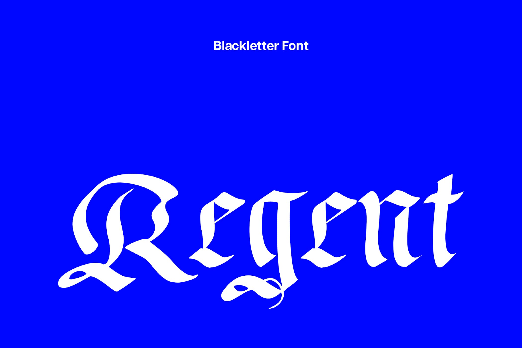 Regent UNZ — Blackletter Font