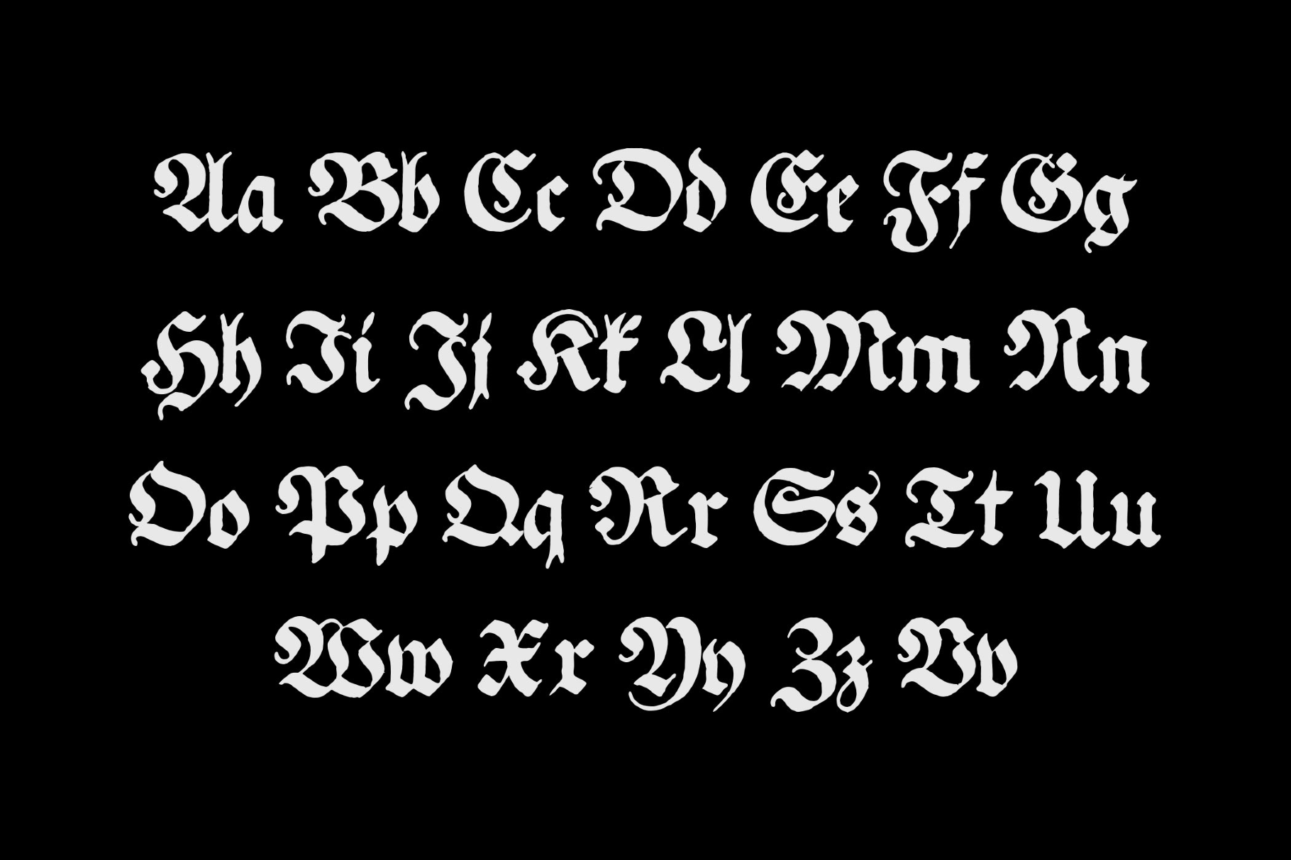 Regent UNZ — Blackletter Font