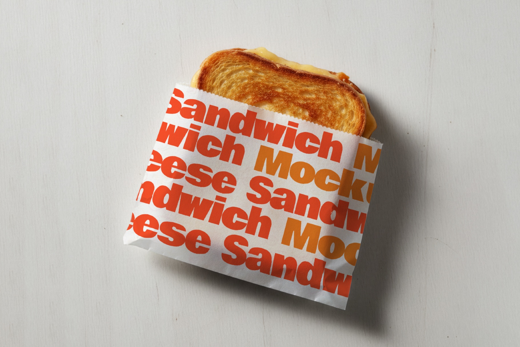 Cheese Sandwich Wrap Mockup