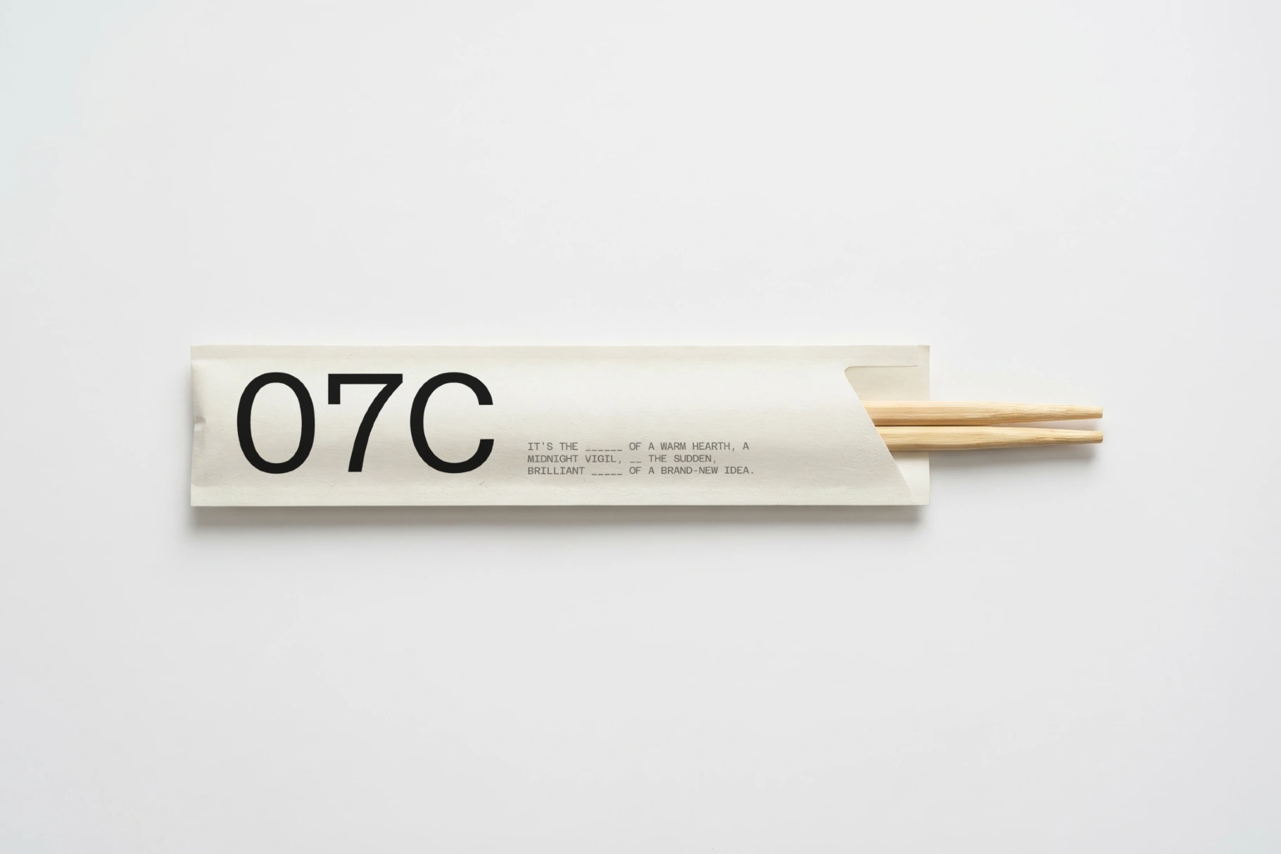 Chopstick Sleeve Mockup