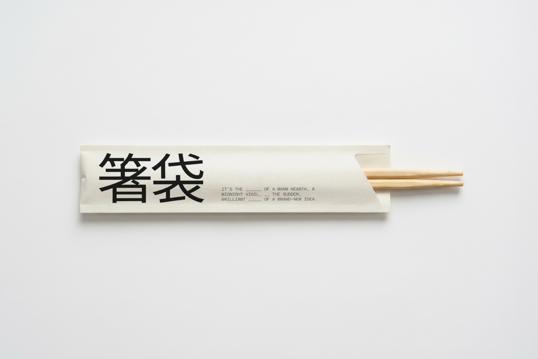 Chopstick Sleeve Mockup