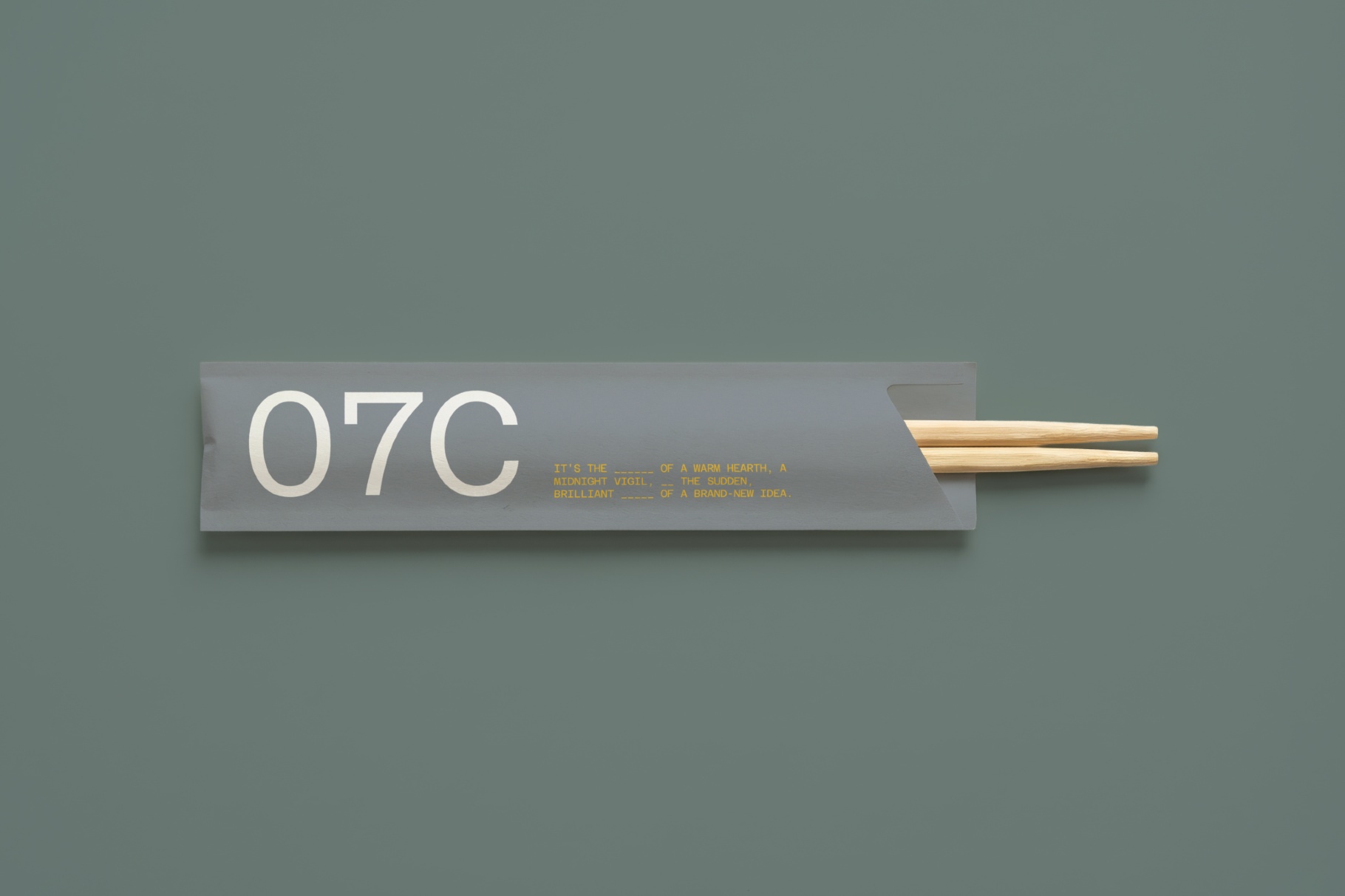 Chopstick Sleeve Mockup