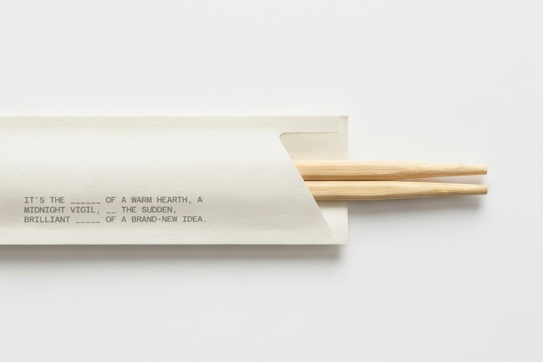 Chopstick Sleeve Mockup