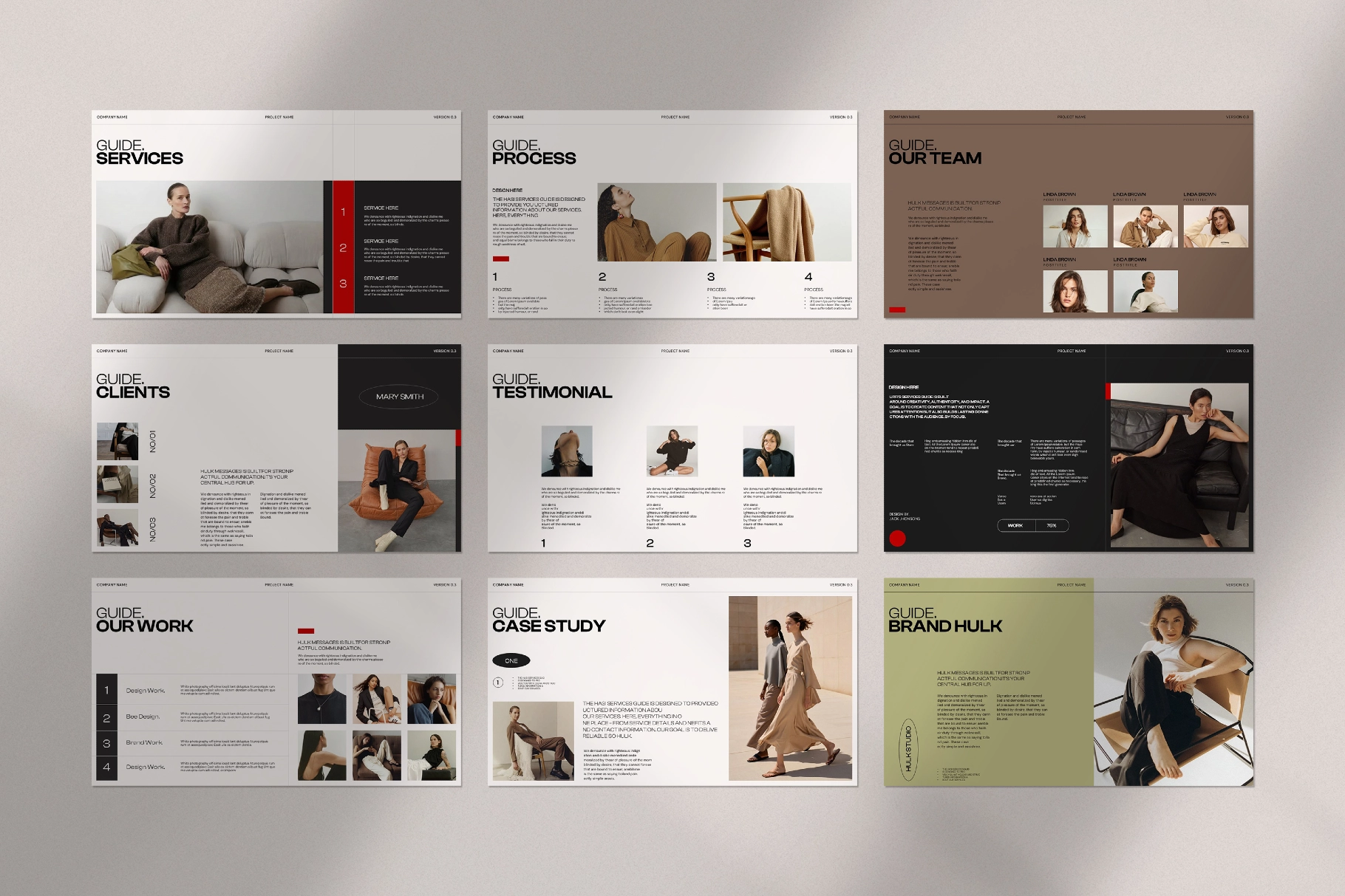 HULK/Services Guide Presentation Template