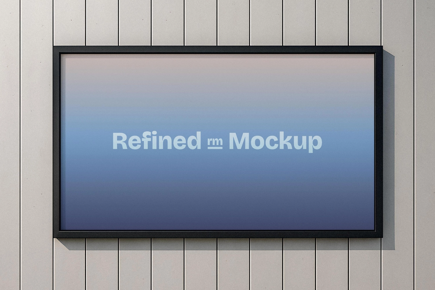 Minimalist Framed Wallscape Mockup