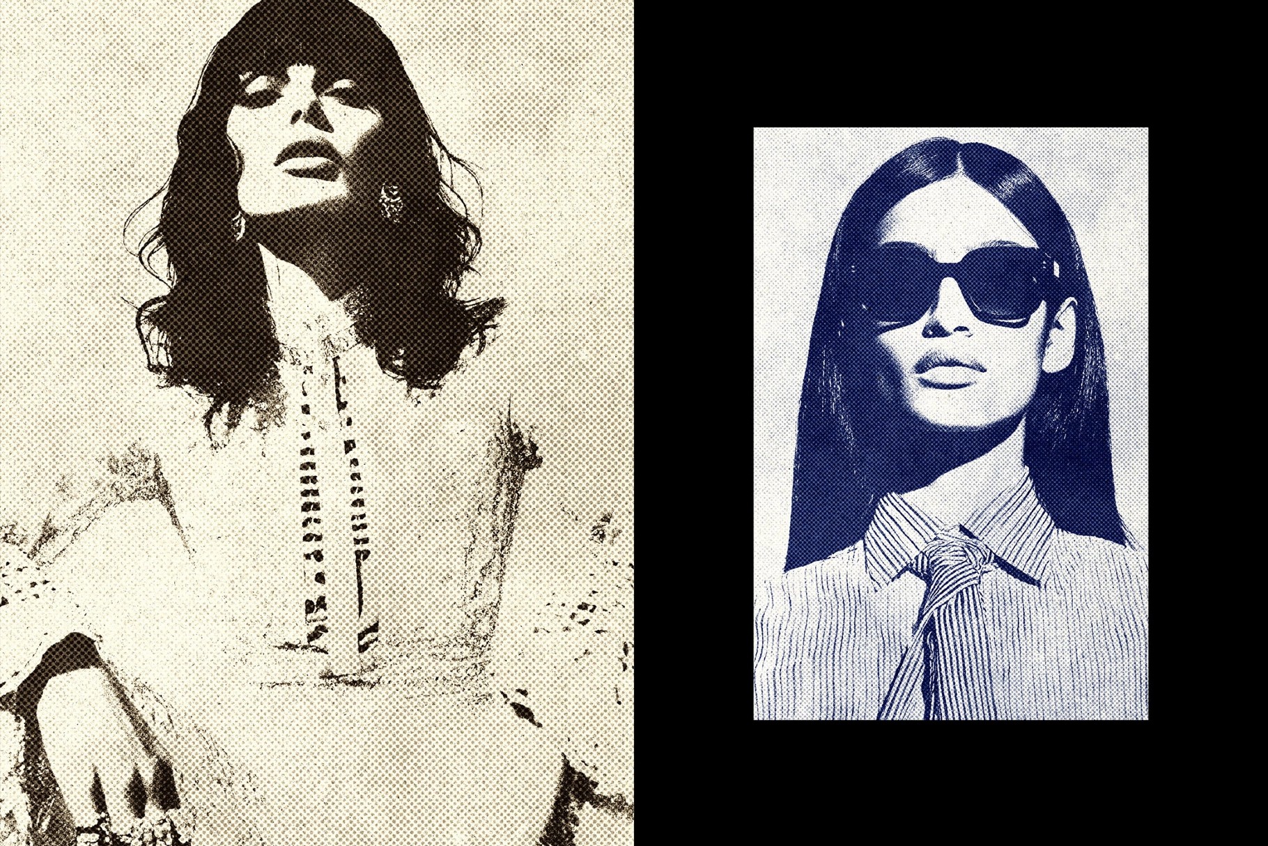 Grain Print Halftone Effect