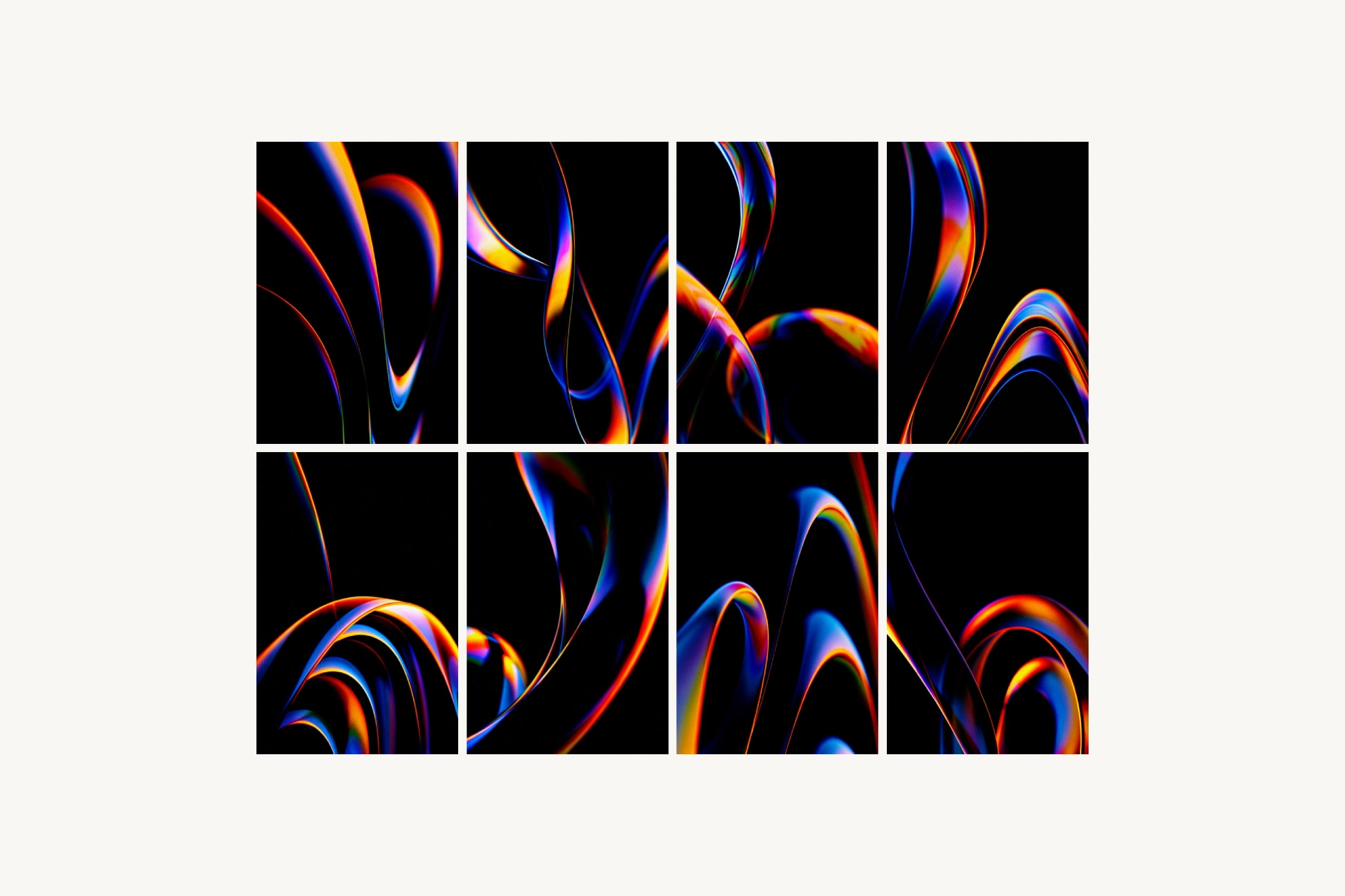 Flow Abstract Backgrounds Collection