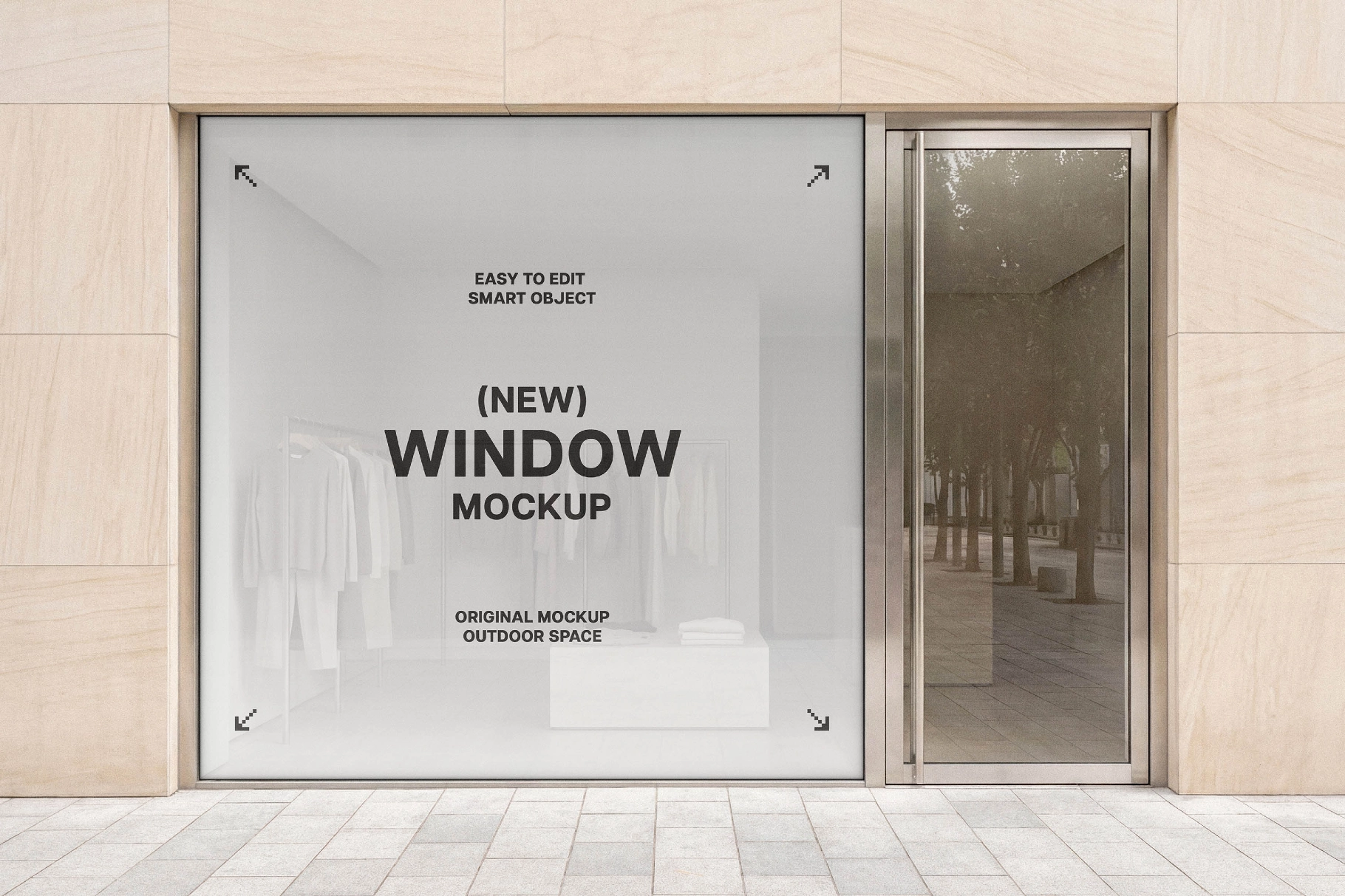 Large Window Storefront Mockup