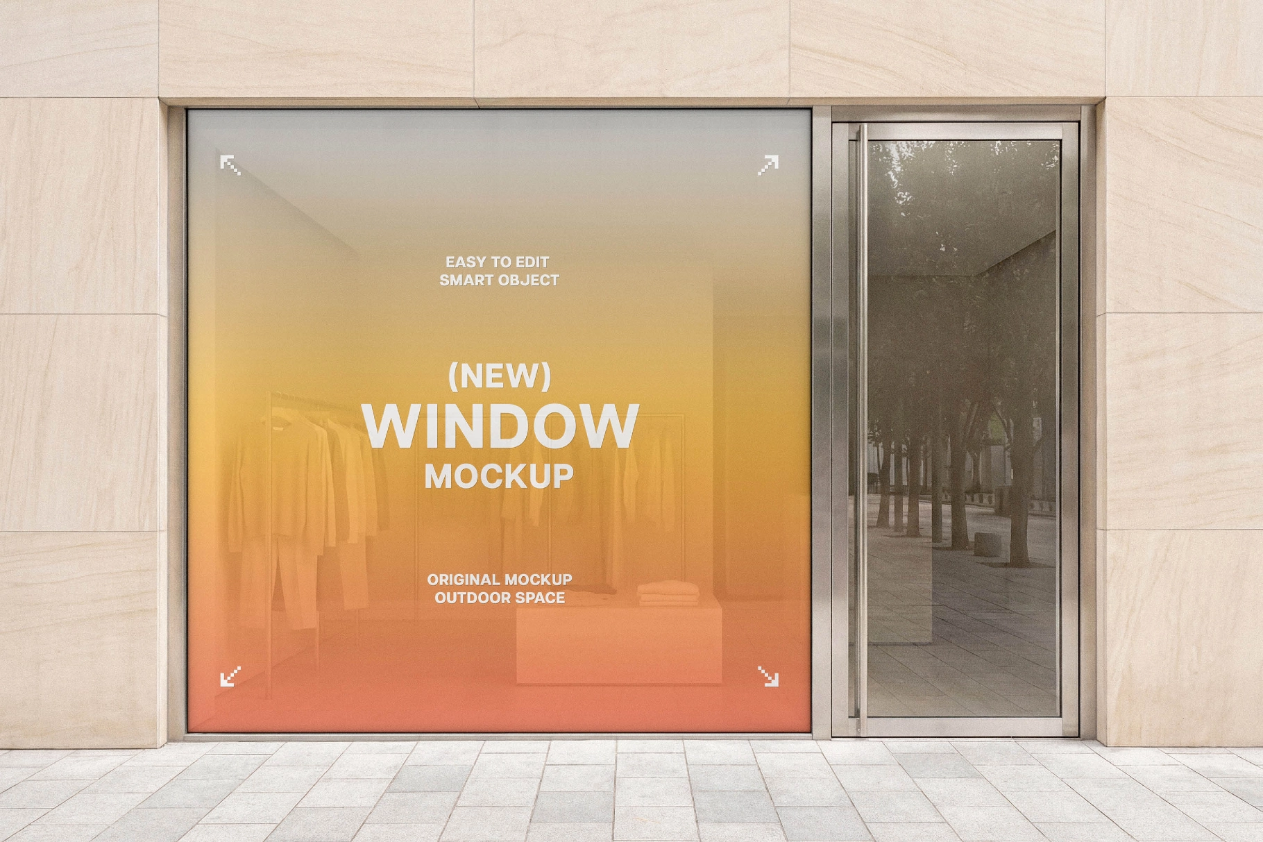 Large Window Storefront Mockup
