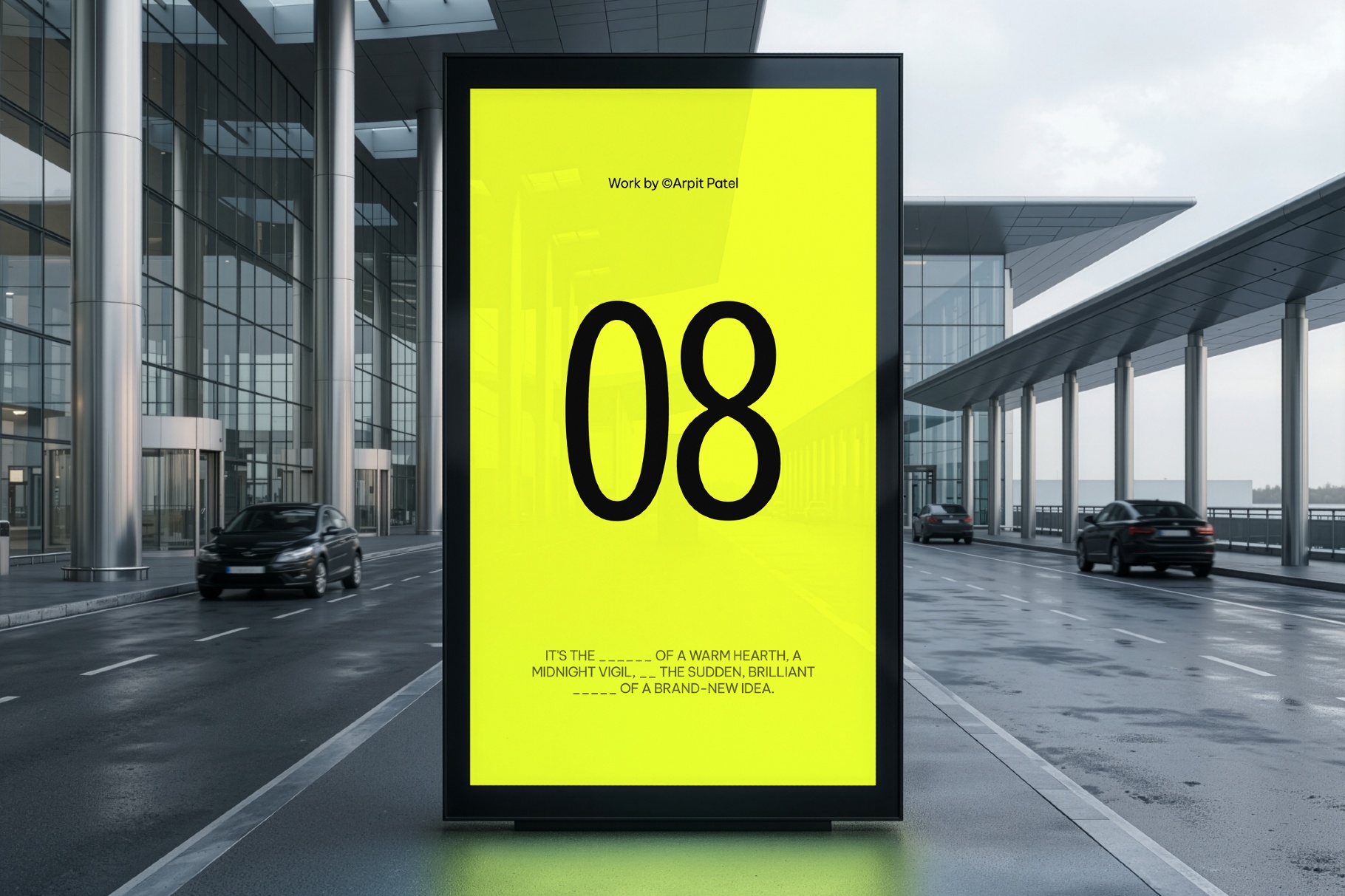 Airport Screen Mockup