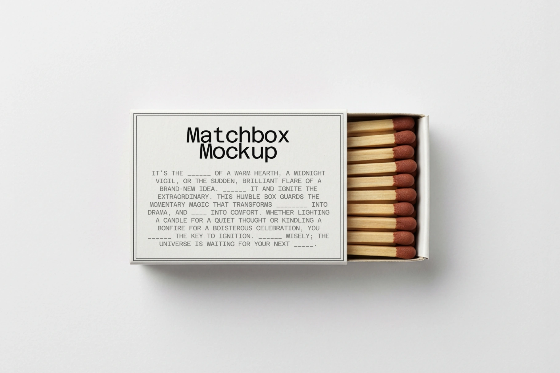 Matchbox Mockup