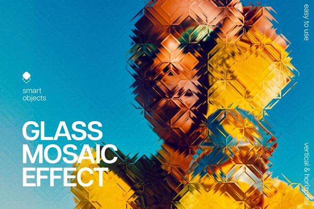 Mosaic Glass Photo Effect