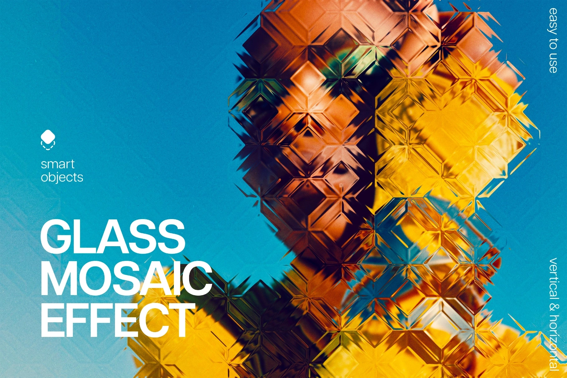 Mosaic Glass Photo Effect
