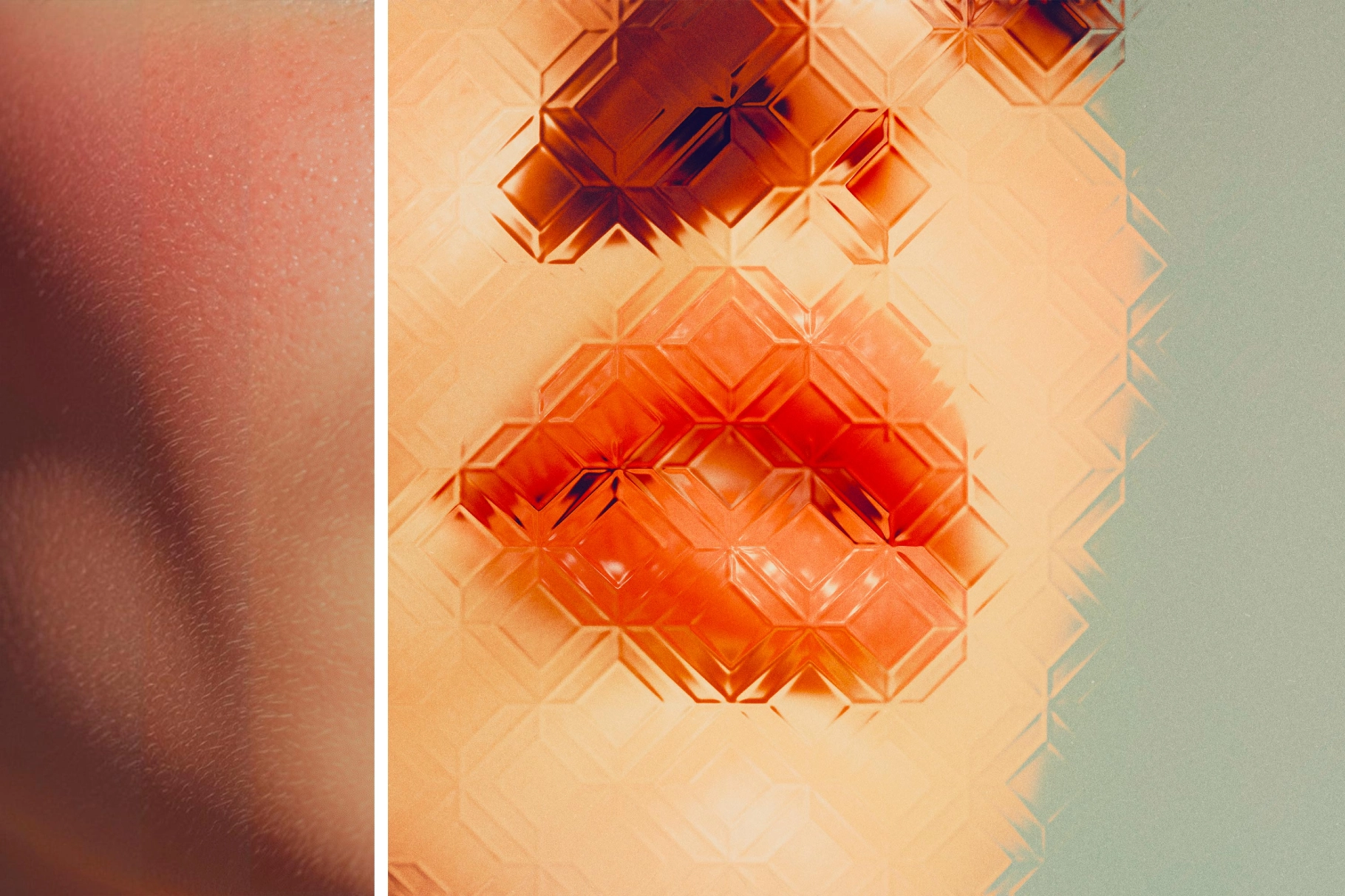 Mosaic Glass Photo Effect