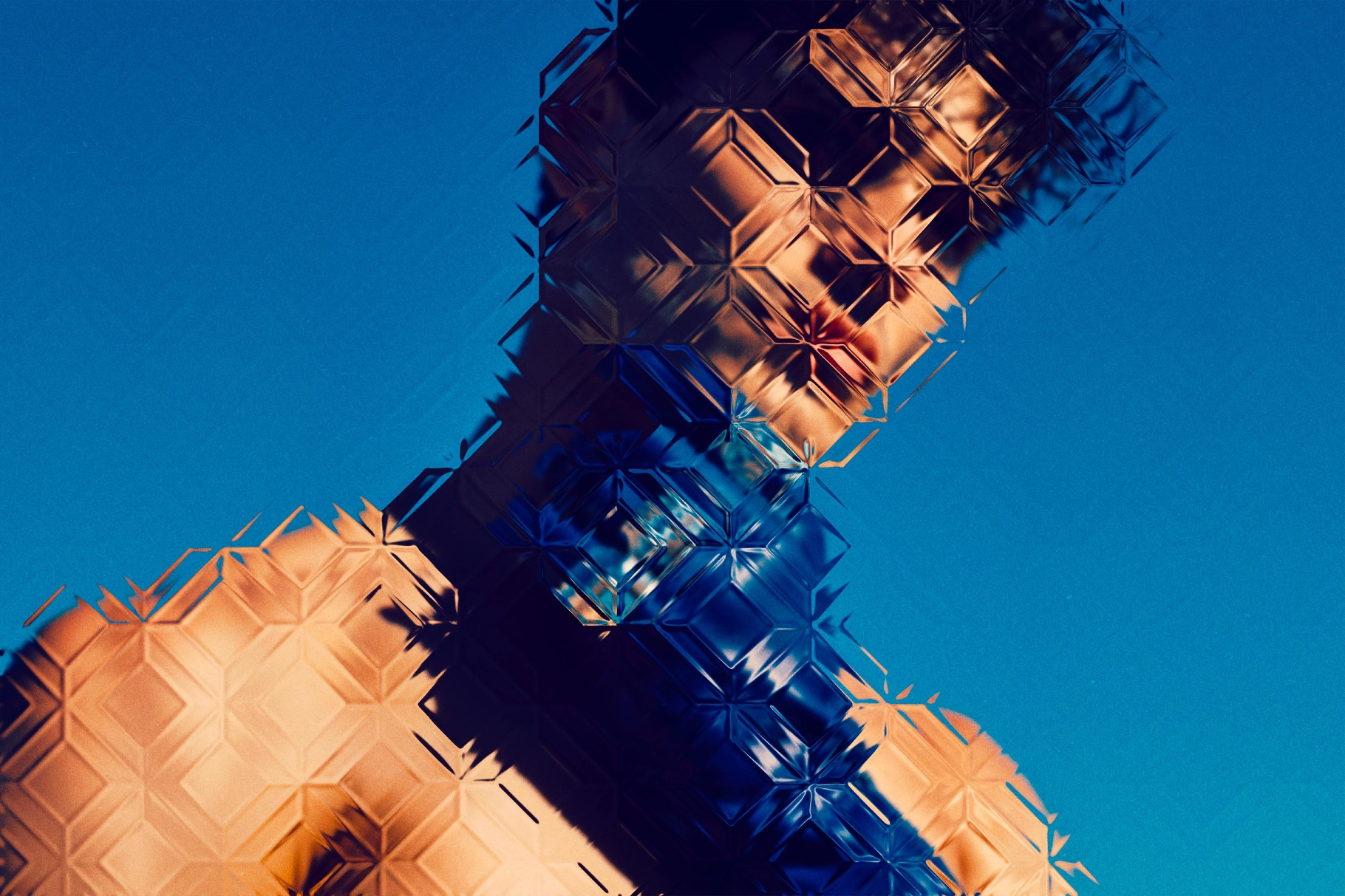 Mosaic Glass Photo Effect