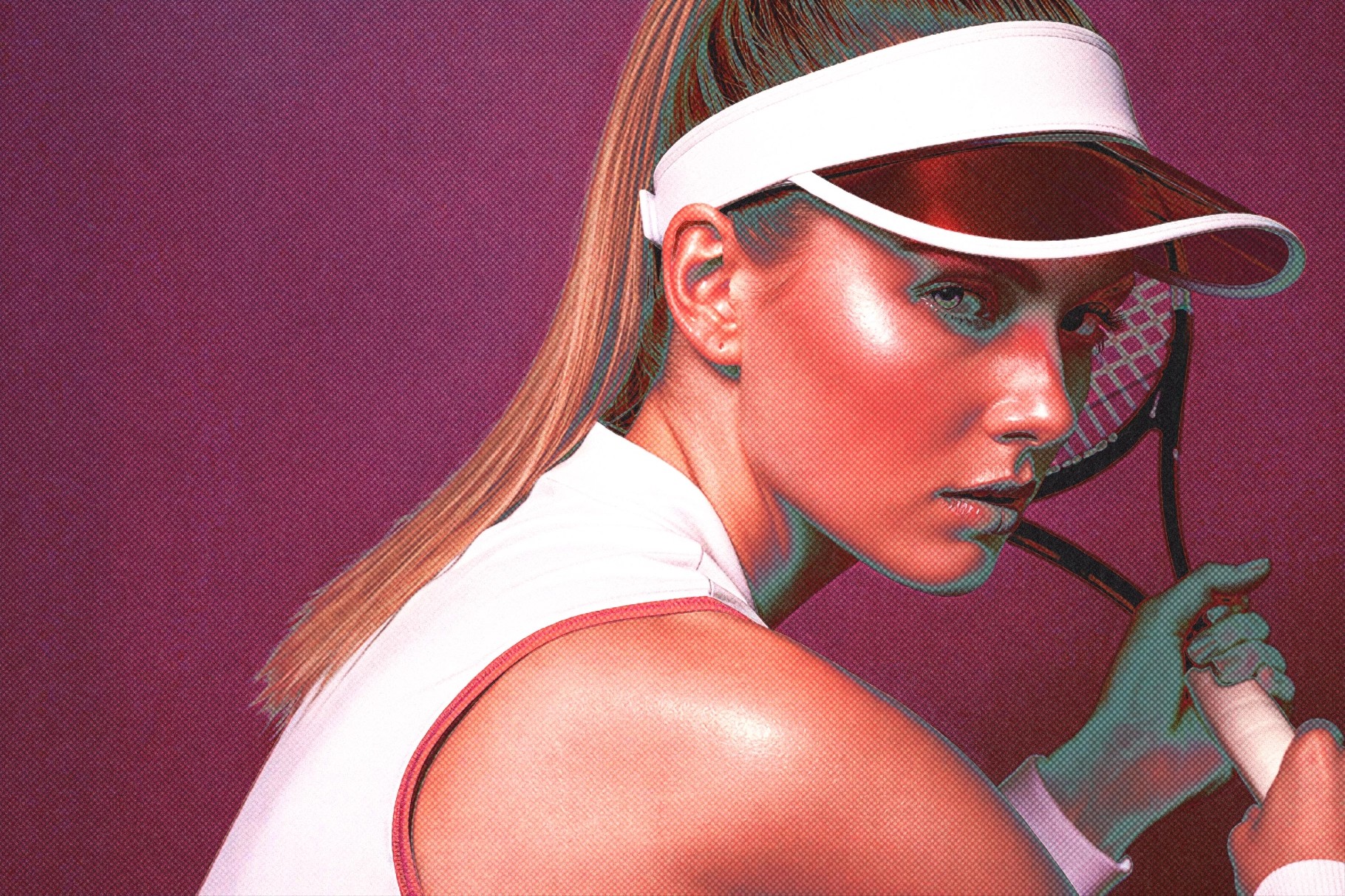 Faded Halftone Magazine Photo Effect