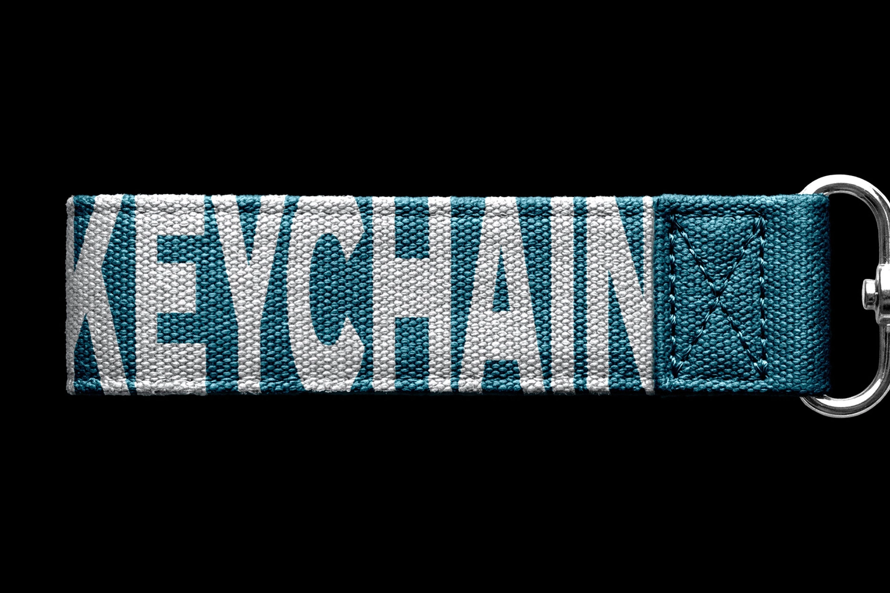 Textile Strap Keychain Mockup