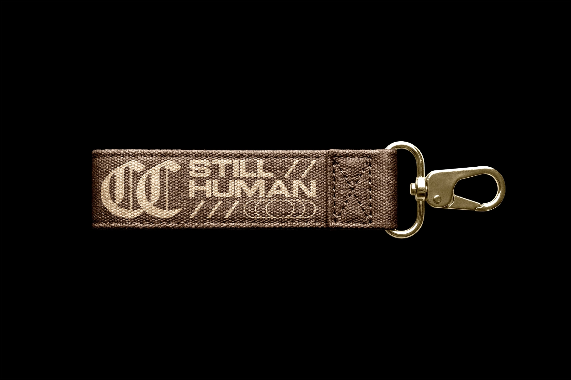 Textile Strap Keychain Mockup