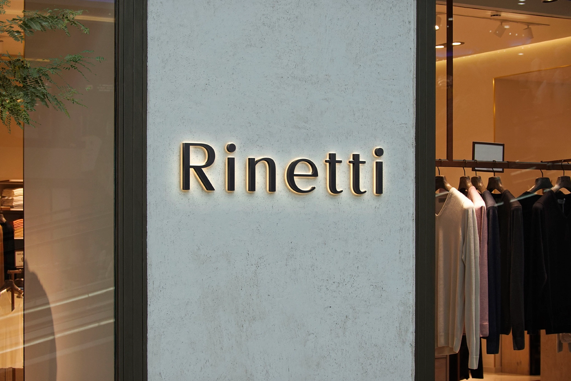 Vertical Facade Letter Sign Mockup