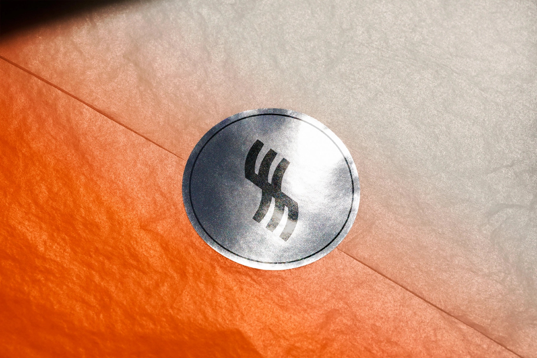 Gift Wrap Foil Seal Mockup