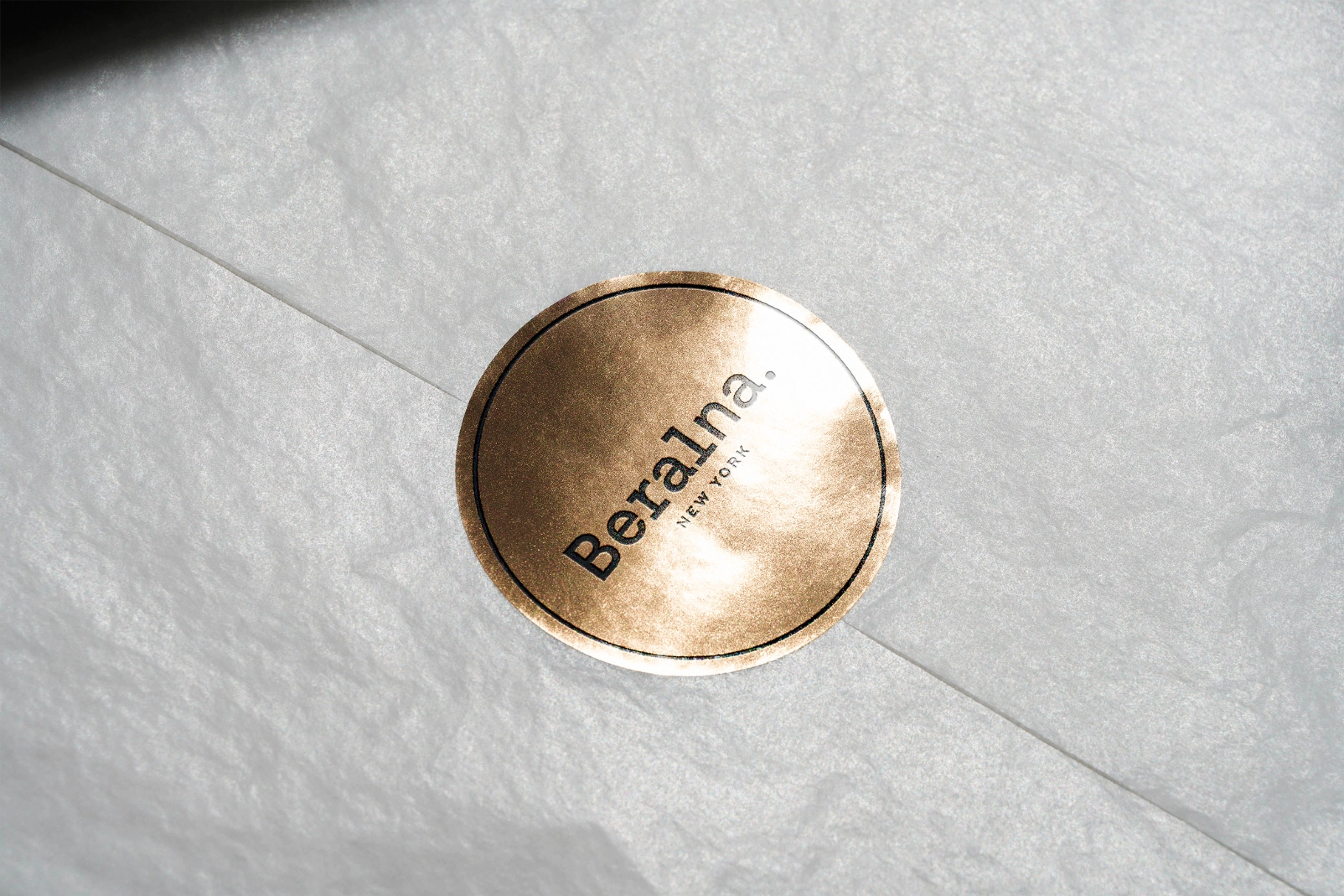 Gift Wrap Foil Seal Mockup