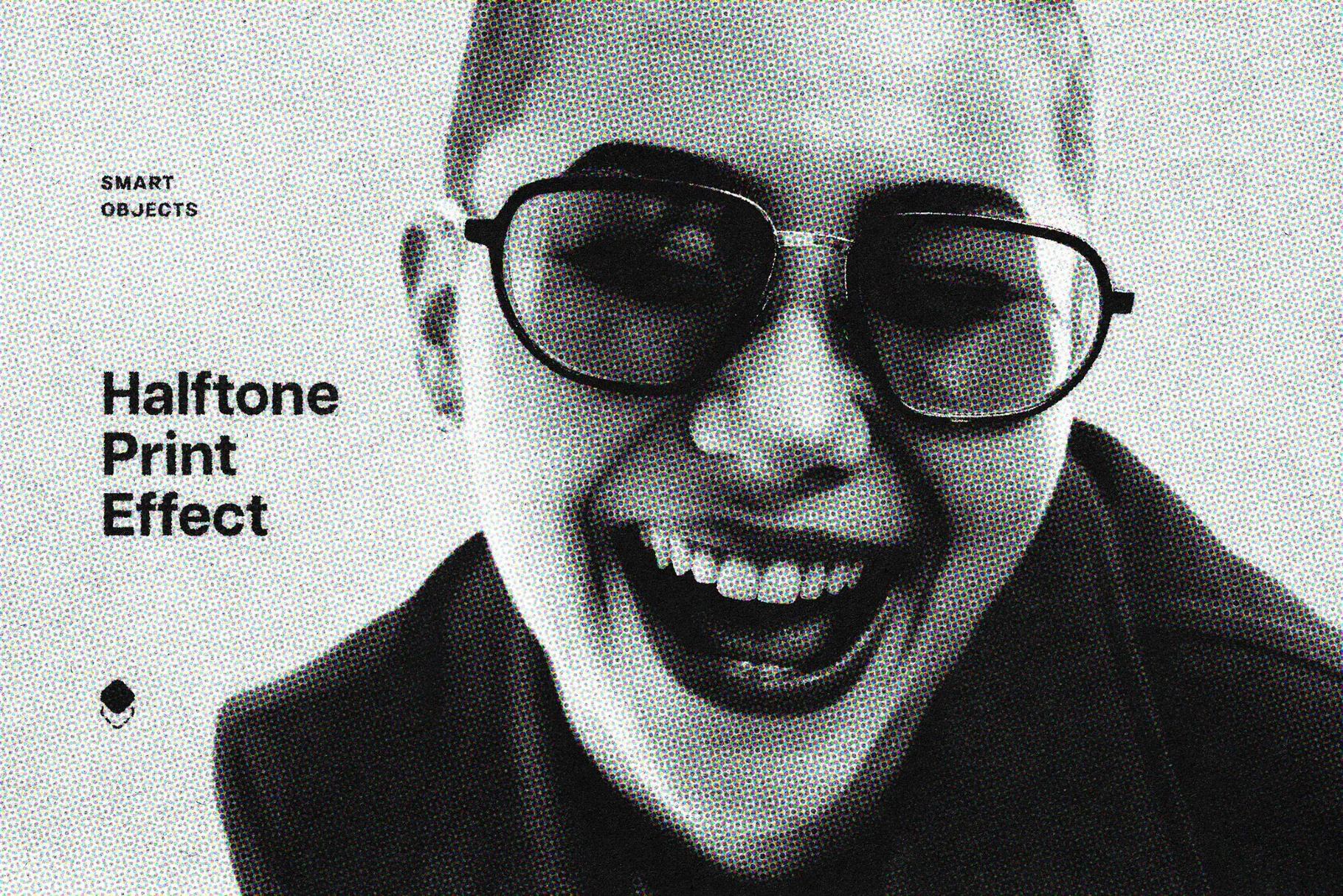 Halftone Print Photo Effect