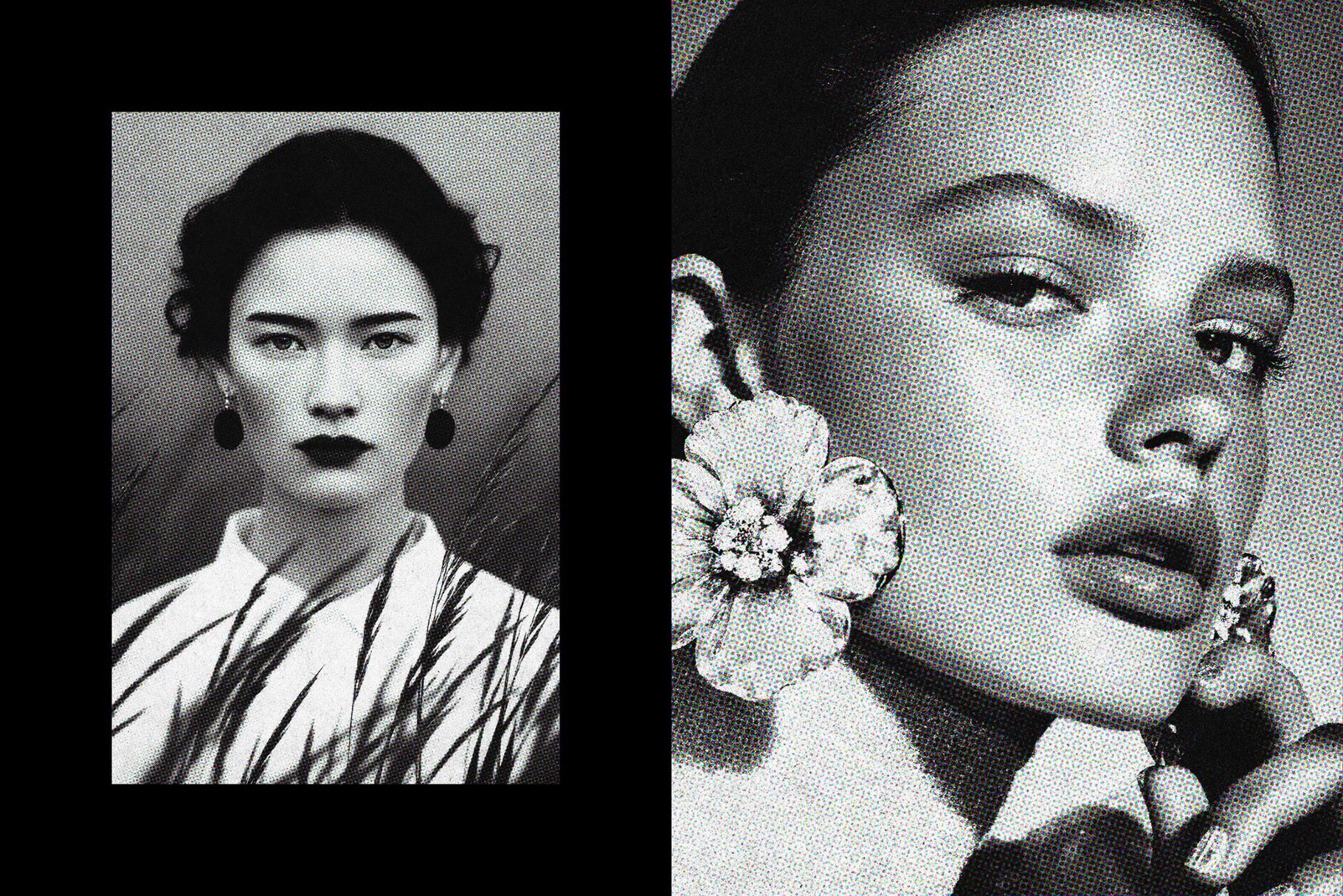 Halftone Print Photo Effect