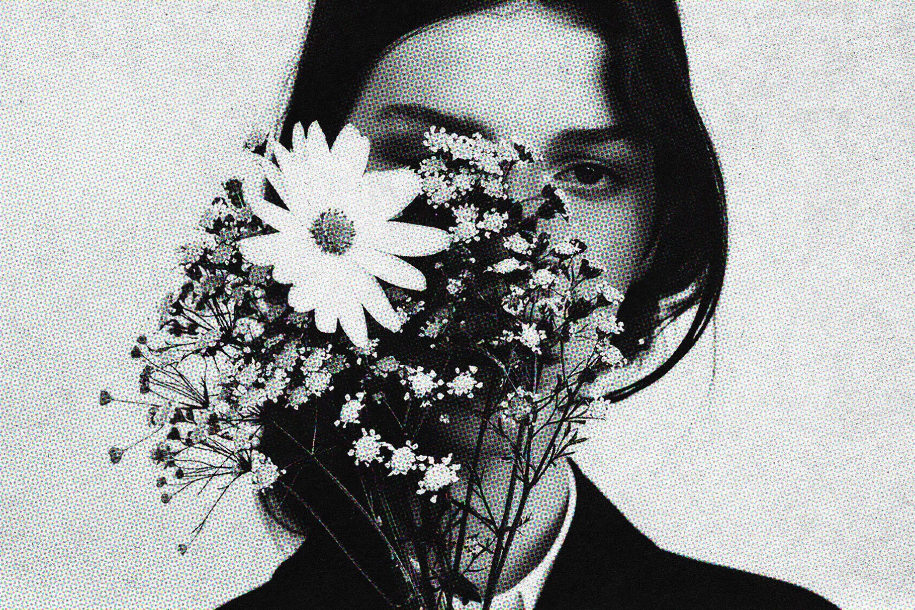 Halftone Print Photo Effect