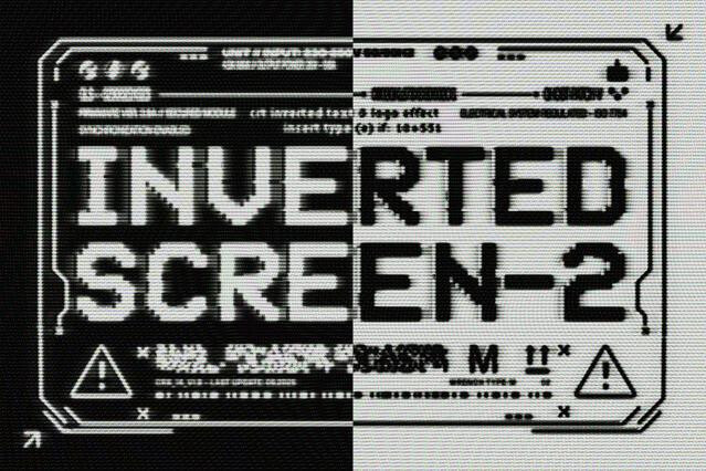 CRT Screen Text & Logo Effect