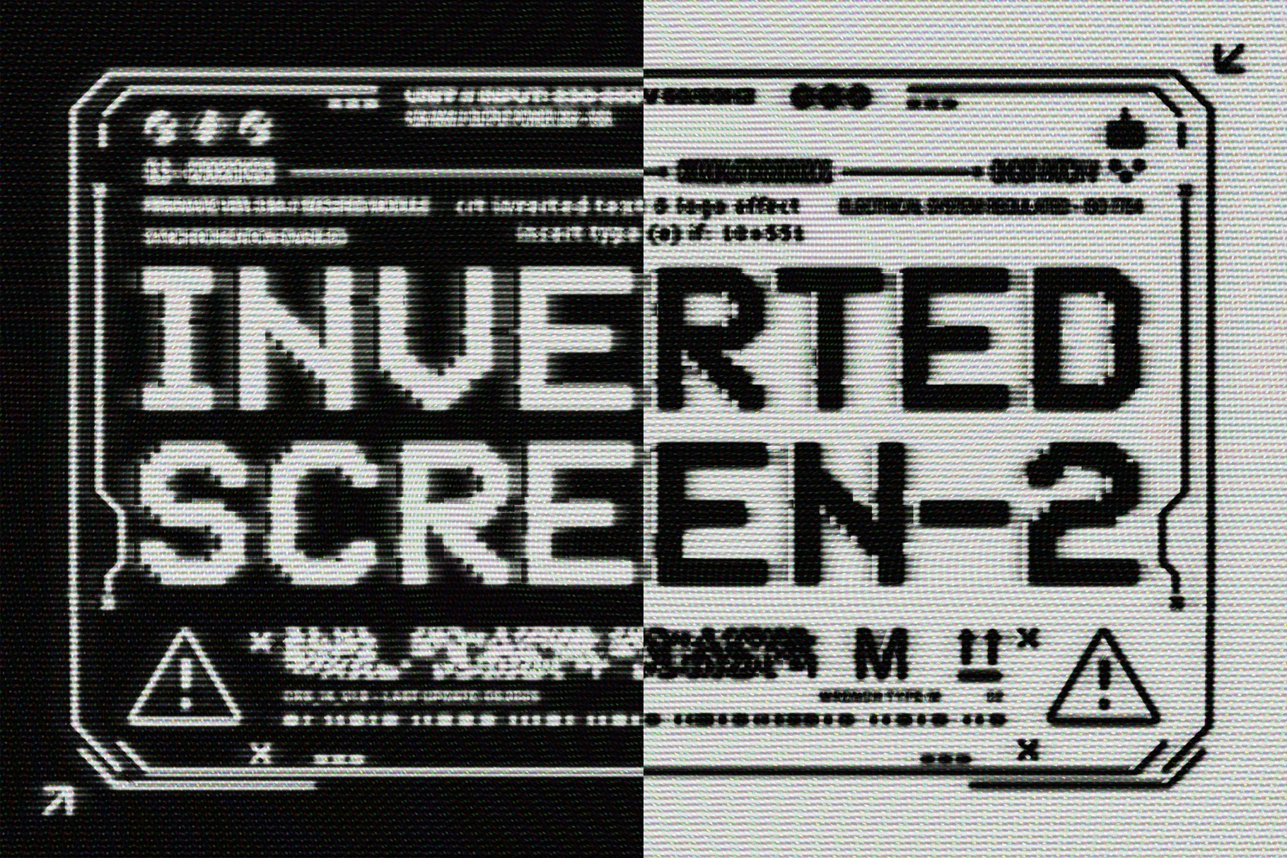 CRT Screen Text & Logo Effect