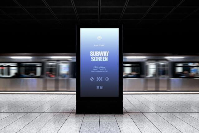 Subway Vertical Screen Mockup