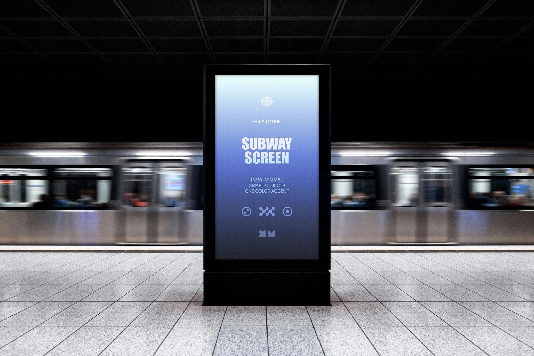 Subway Vertical Screen Mockup