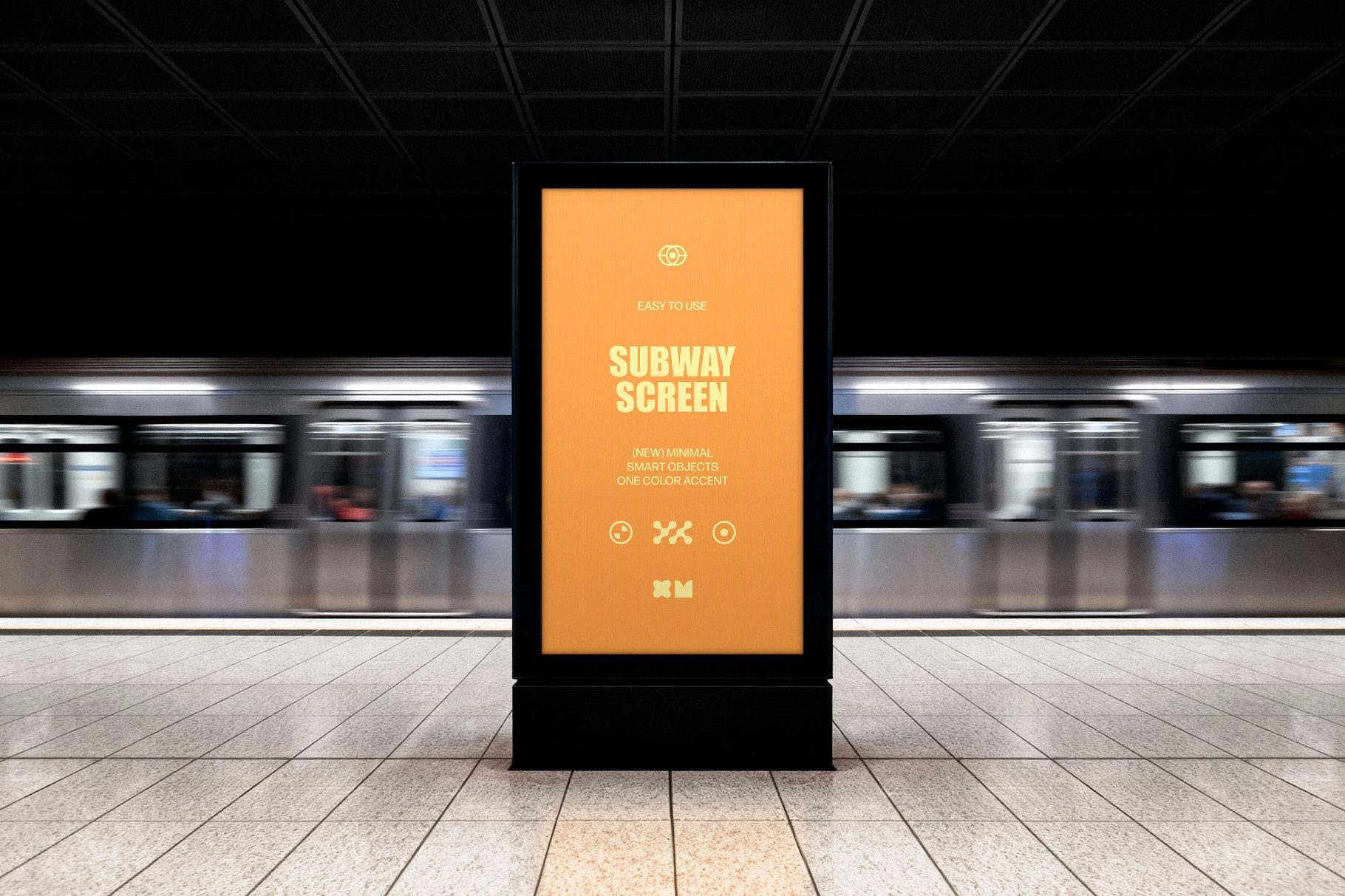 Subway Vertical Screen Mockup