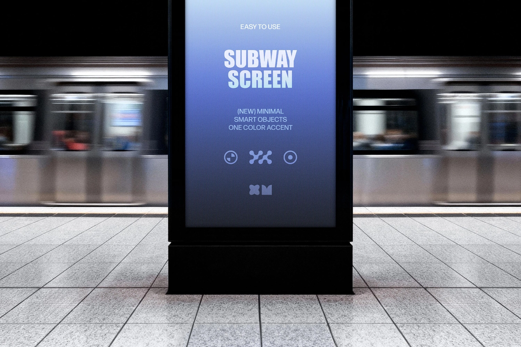 Subway Vertical Screen Mockup