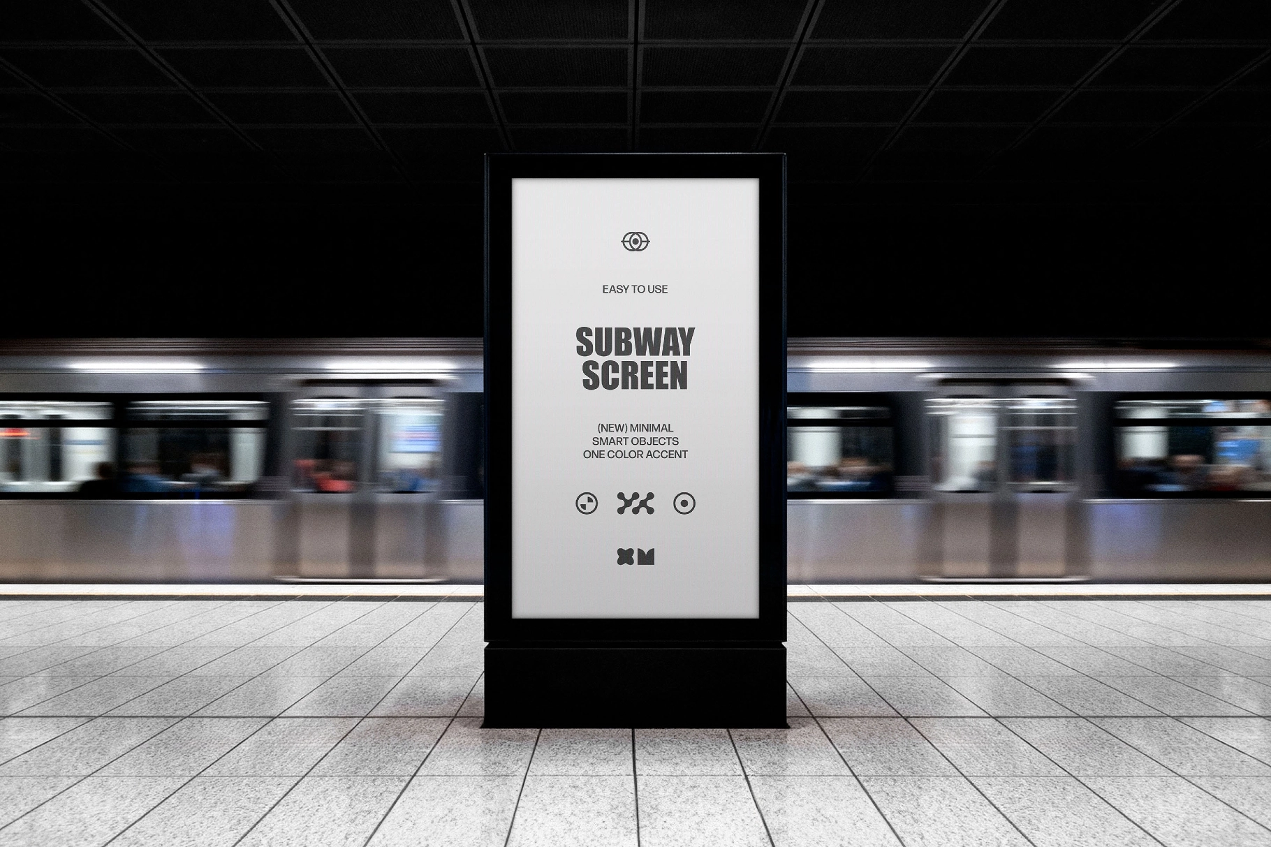 Subway Vertical Screen Mockup