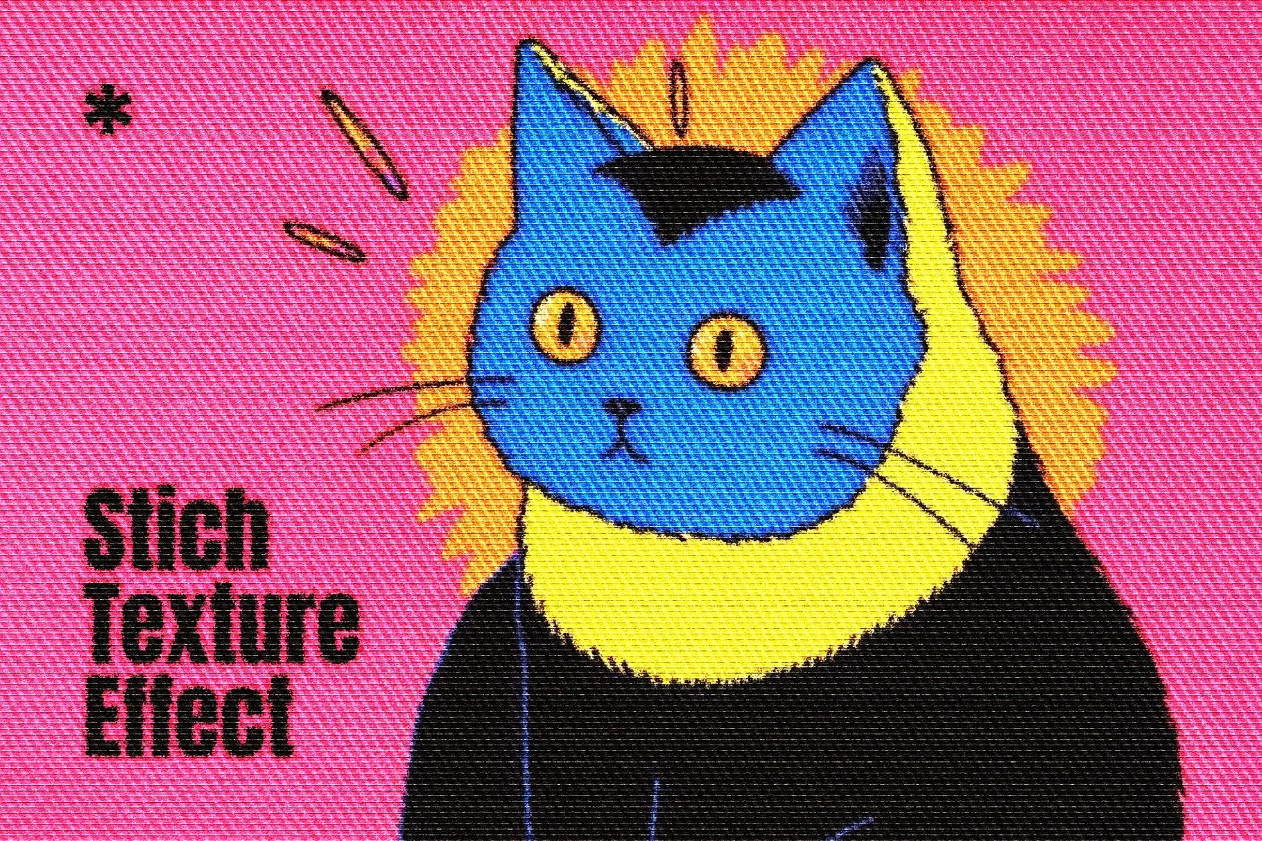 Embroidery Stitch Texture Effect